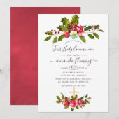 Eerste Kerstfeest Heilige Communie Kaart (Voorkant / Achterkant)