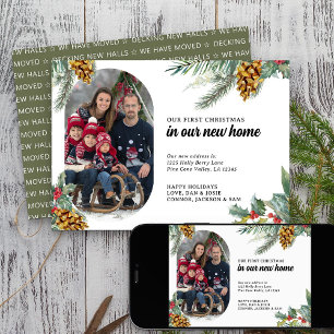 Eerste kerstfeest in nieuwe woning Ronde Foto Huls Feestdagenkaart