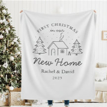 Eerste kerstfeest in ons nieuwe huis” deken