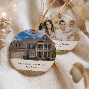 Eerste kerstfeest in ons nieuwe huis Persoonlijke Keramisch Ornament