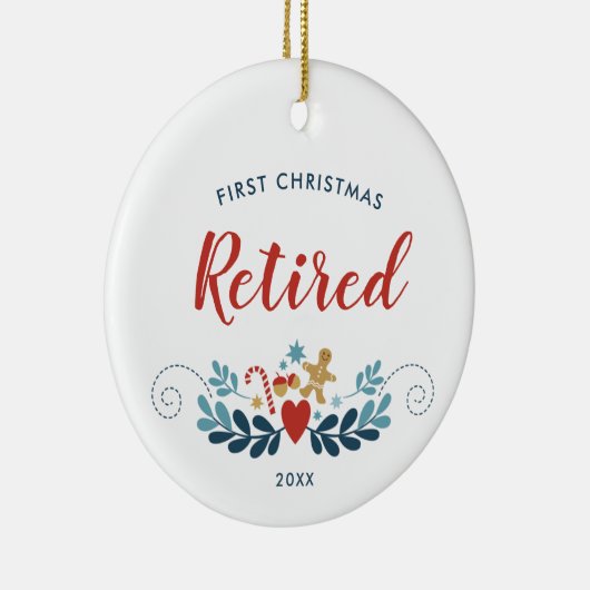 Eerste kerstfeest in ruste persoonlijke bedekking keramisch ornament (Rechts)