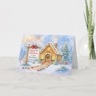 Eerste kerstfeest in uw nieuwe huis kaart