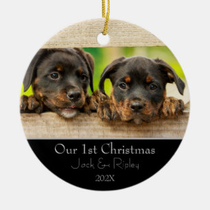 Eerste Kerstfeest Keramisch Ornament