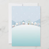 Eerste kerstfeest kerstfeest Santa Snowman ONE Kaart (Achterkant)