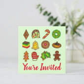 Eerste kerstfeest Koekjesbeurs Kaart (Staand voorkant)