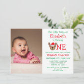 Eerste Kerstfeest met een klein rendiertje Kaart (Staand voorkant)