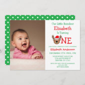 Eerste Kerstfeest met een klein rendiertje Kaart (Voorkant / Achterkant)