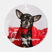 Eerste kerstfeest metalen ornament (Achterkant)