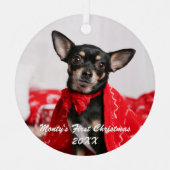 Eerste kerstfeest metalen ornament (Voorkant)