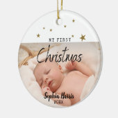 Eerste kerstfeest Nieuwe babykeramische versiering Keramisch Ornament (Links)