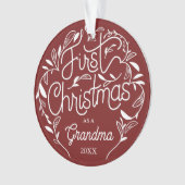 Eerste Kerstfeest opa Grandma Acrylversier Ornament (voorkant)