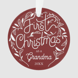 Eerste Kerstfeest opa Grandma Acrylversier Ornament