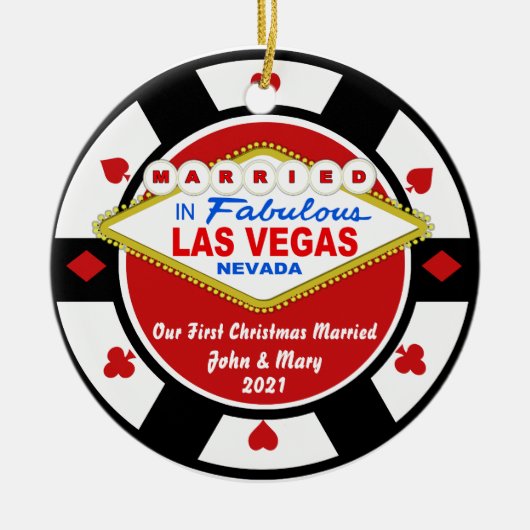 Eerste kerstfeest Ornament Vegas 2021 (Voorkant)
