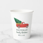 Eerste kerstfeest Reunion Grandson Custom Holiday Papieren Bekers (Achterkant)