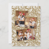 Eerste kerstfeest samen Boog 3 Fotocollage Feestdagenkaart (Achterkant)