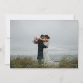 Eerste kerstfeest samen foto Merry Kerstmis Feestdagenkaart (Achterkant)