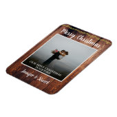 Eerste Kerstfeest samen Merrry kerstfoto Magneet (Linkerzijde)