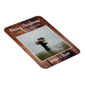 Eerste Kerstfeest samen Merrry kerstfoto Magneet (Rechterzijde)