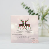 Eerste kerstfeest, Schattige herten buffelruit (Staand voorkant)