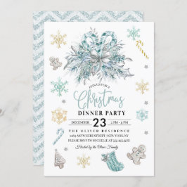 Eerste kerstfeest Snowflake Kaart