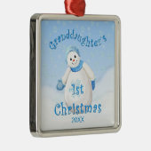 Eerste Kerstfeest Snowman Ornament van kleindochte (Rechts)