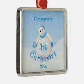 Eerste Kerstfeest Snowman Ornament voor baby's (Rechts)
