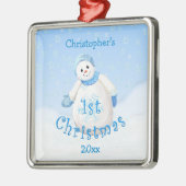 Eerste Kerstfeest Snowman Ornament voor baby's (Links)