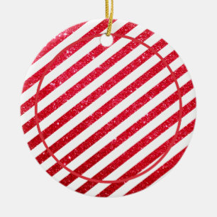 Eerste kerstfeest Together Red White-fotopaar Keramisch Ornament