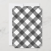 Eerste kerstfeest Uitnodiging met Buffalo Pset (Achterkant)