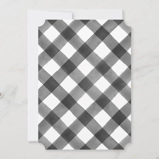 Eerste kerstfeest Uitnodiging met Buffalo Pset (Achterkant)