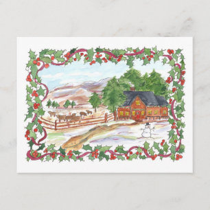 Eerste kerstfeest Uitnodiging Victoriaans land