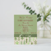 Eerste kerstfeest Uitnodiging voor zakelijk of per (Staand voorkant)