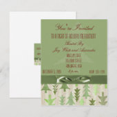 Eerste kerstfeest Uitnodiging voor zakelijk of per (Voorkant / Achterkant)