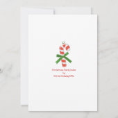 Eerste kerstfeest Uitnodiging voor zakelijk of per (Achterkant)