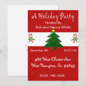 Eerste kerstfeest Uitnodiging voor zakelijk of per (Voorkant / Achterkant)