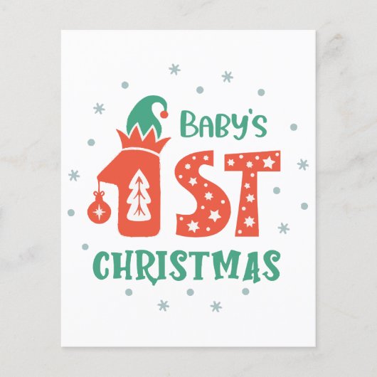 Eerste kerstfeest van de baby (Voorkant)