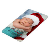 Eerste kerstfeest van de baby 4x6 foto koelkastmag magneet (Linkerzijde)