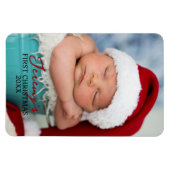 Eerste kerstfeest van de baby 4x6 foto koelkastmag magneet (Horizontaal)