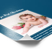 Eerste kerstfeest van de baby FOTO sjabloon - Maak Afdruk (Hoek)