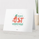 Eerste kerstfeest van de baby kaart (Achterkant)