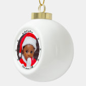 Eerste kerstfeest van de baby keramische bal ornament (Rechts)