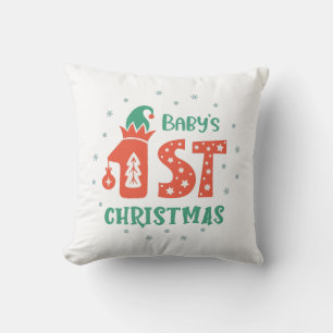 Eerste kerstfeest van de baby kussen