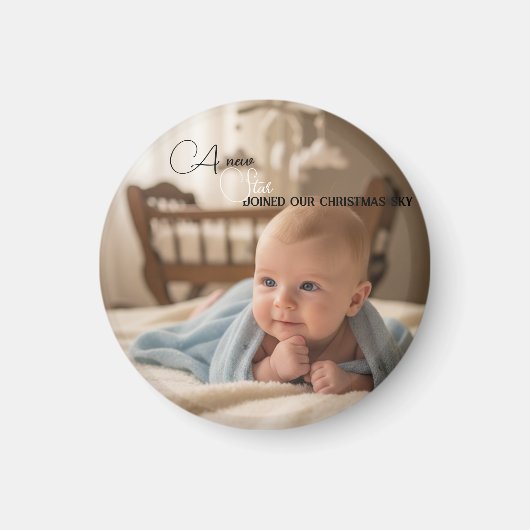 Eerste kerstfeest van de baby magneet (Voorkant)