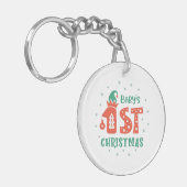Eerste kerstfeest van de baby sleutelhanger (Voorkant Links)