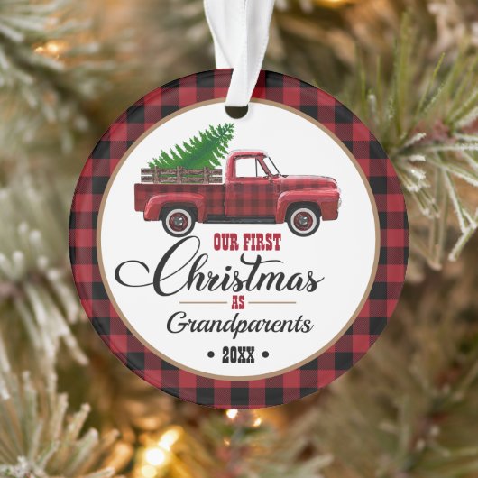 Eerste kerstfeest van de grootouders ornament (Boom)