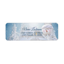 Eerste kerstfeest: Winter Snowman Blue