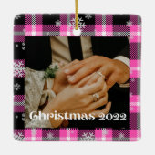 Eerste kerstfeestdag 2022 keramisch sieraad keramisch ornament (Achterkant)