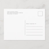 Eerste kerstfeestdag Berries Greenery Open House Uitnodiging Briefkaart (Achterkant)