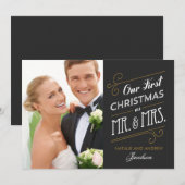 Eerste kerstfeestdag fotokaart feestdagenkaart (Voorkant / Achterkant)