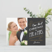 Eerste kerstfeestdag fotokaart feestdagenkaart (Staand voorkant)